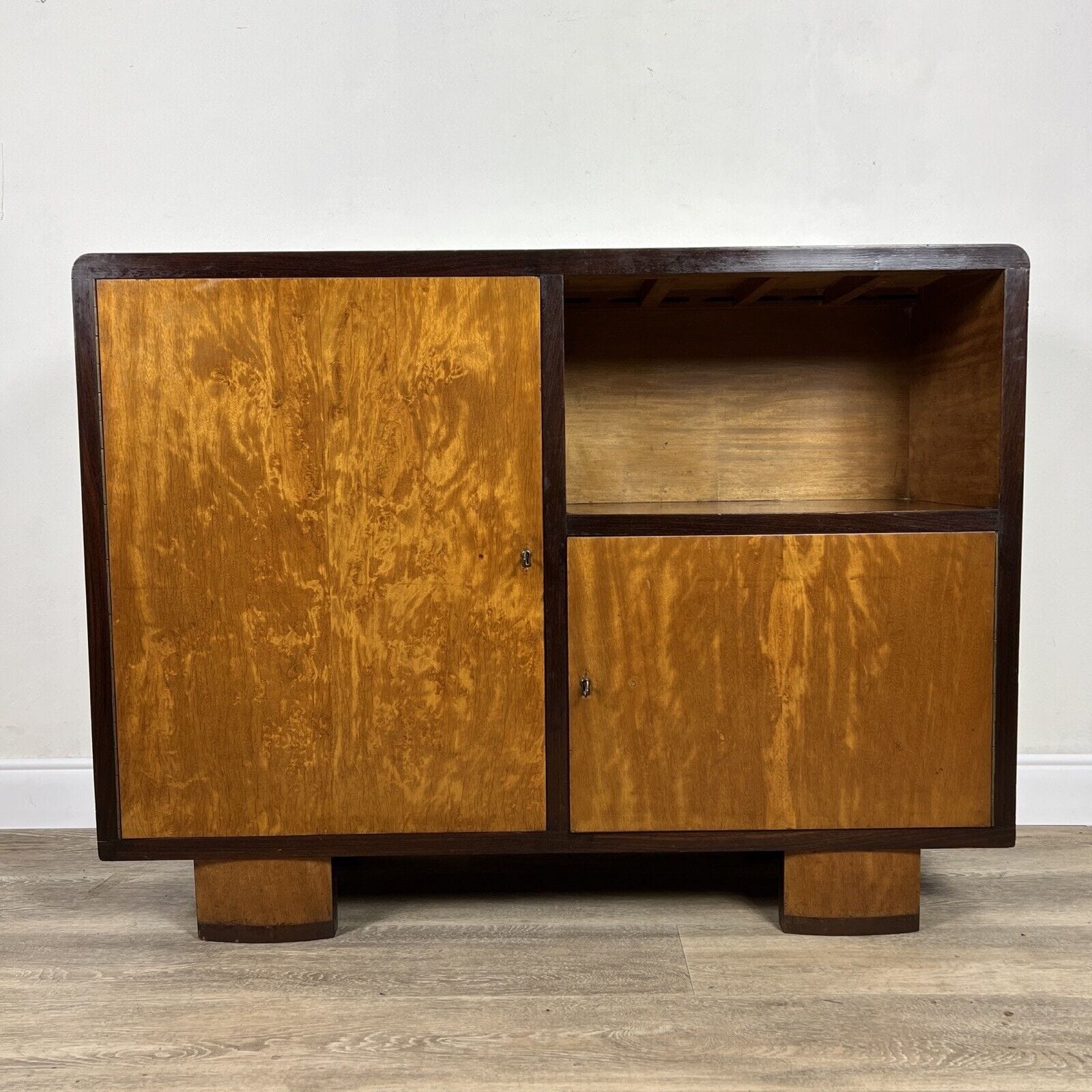 Libreria stile art decò vintage Madia Mobile Soggiorno porta TV antico in legno Categoria  Servante - Servantini