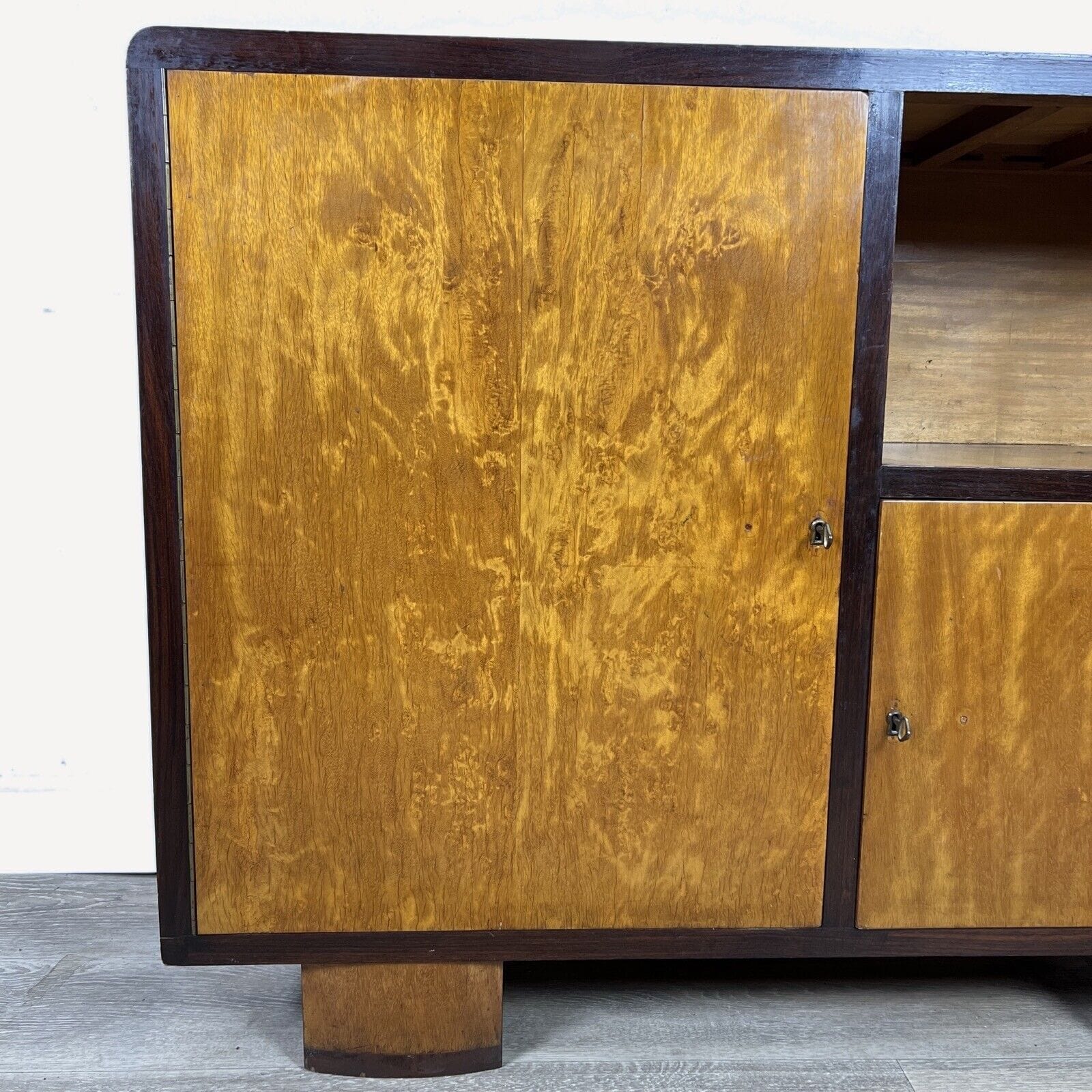 Libreria stile art decò vintage Madia Mobile Soggiorno porta TV antico in legno Categoria  Servante - Servantini