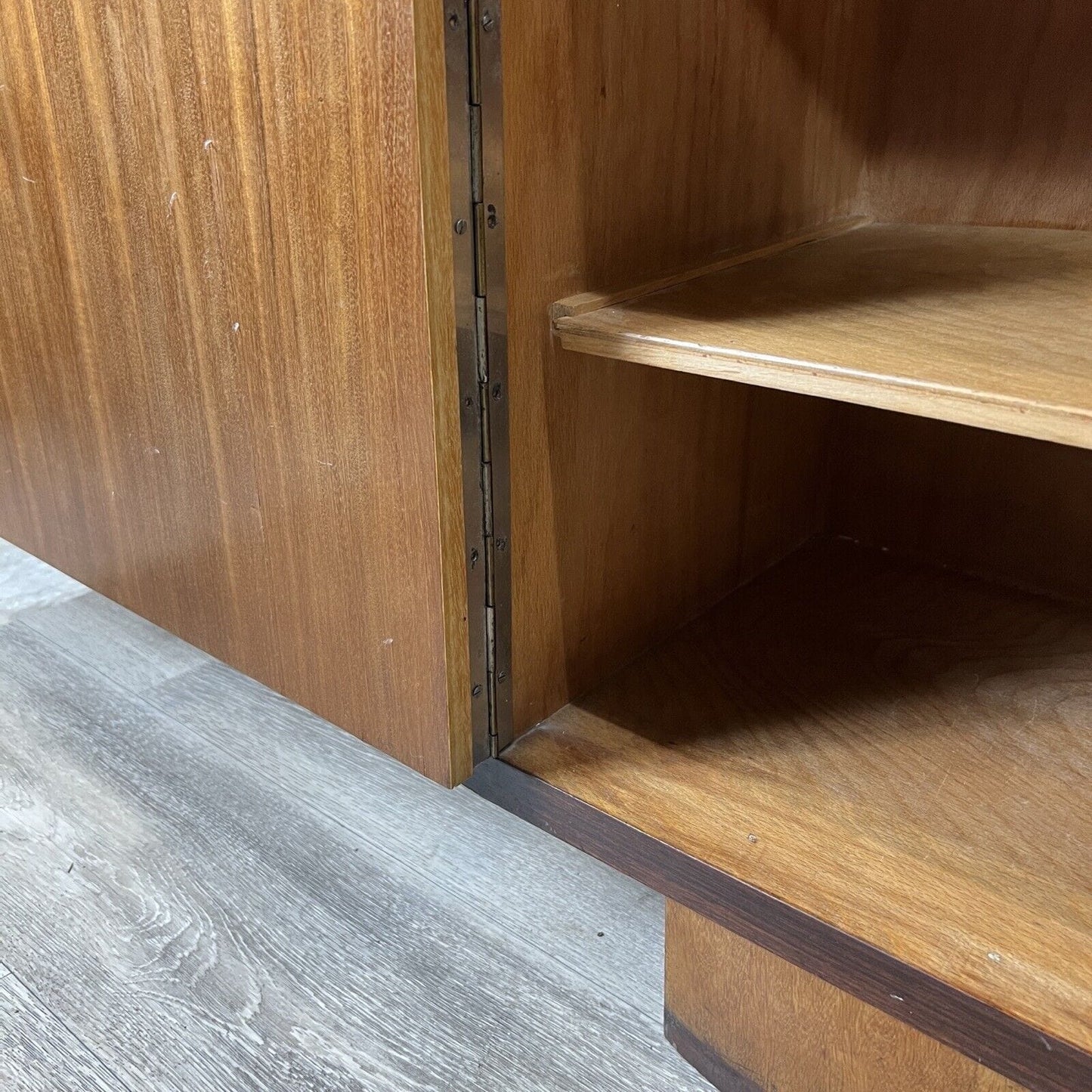 Libreria stile art decò vintage Madia Mobile Soggiorno porta TV antico in legno Categoria  Servante - Servantini