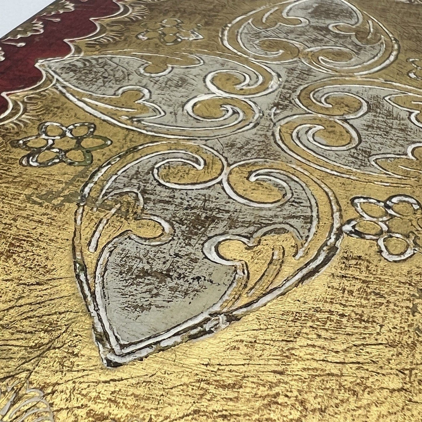 Libro di preghiera semplice antico in legno dorato icona religiosa San Francesco Categoria  Oggetti sacri - rosari