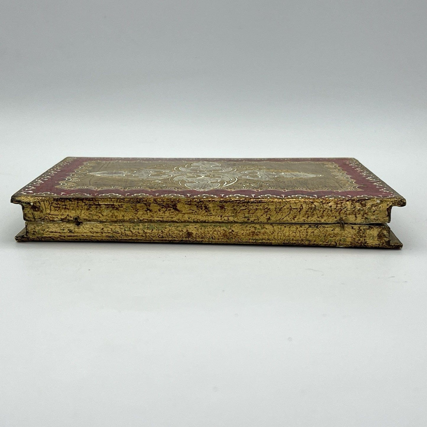 Libro di preghiera semplice antico in legno dorato icona religiosa San Francesco Categoria  Oggetti sacri - rosari