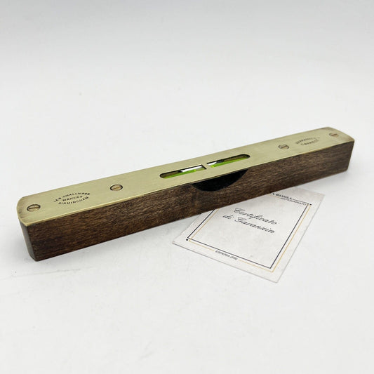 Livella a due bolle antica in legno e ottone XX secolo inglese strumento  900 Categoria  Attrezzi e Strumenti