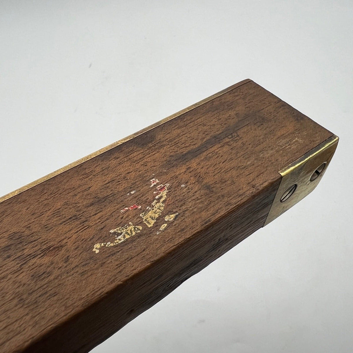 Livella a una bolla regolabile antica in legno e ottone XX secolo inglese Categoria  Attrezzi e Strumenti