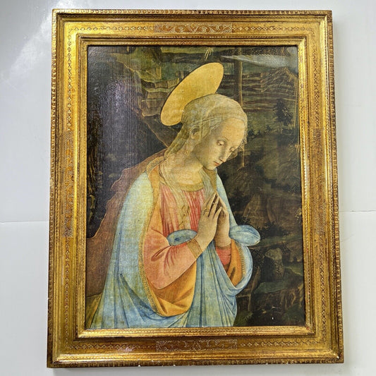 Madonna adorazione del Bambino Quadro Icona stile antica religiosa stampa sacra Categoria  Oggetti sacri - rosari