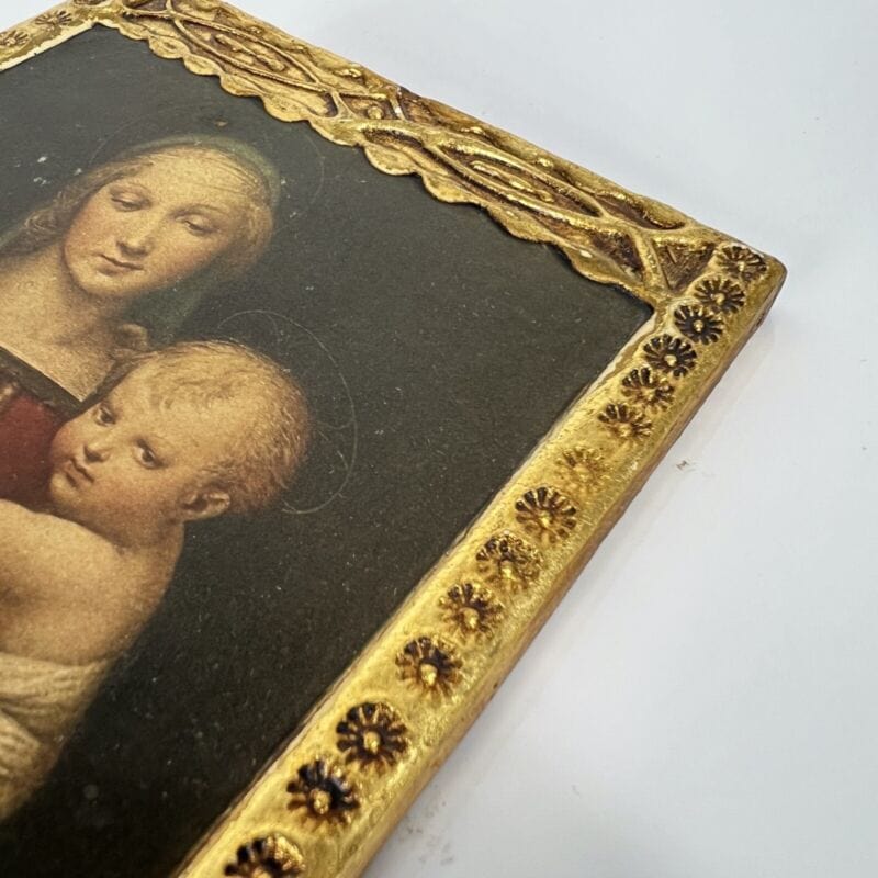 Madonna del Granduca antica in legno oro Icona religiosa Vergine con Bambino Categoria  Oggetti sacri - rosari