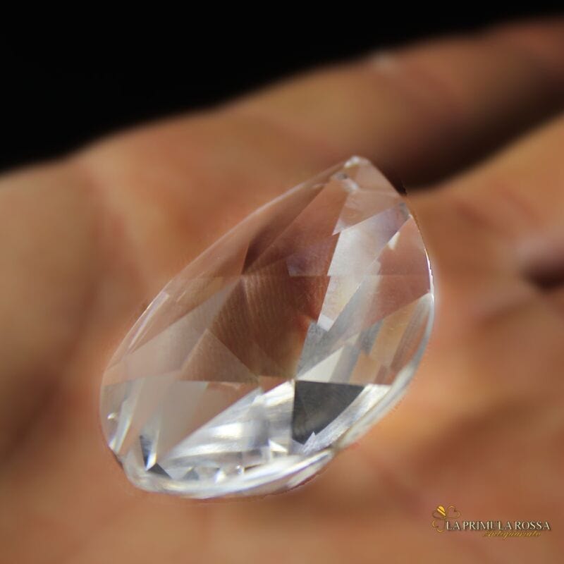 Mandorla di cristallo a goccia pendente per lampadario ricambio pendaglio vetro Categoria  Lampade Appliques