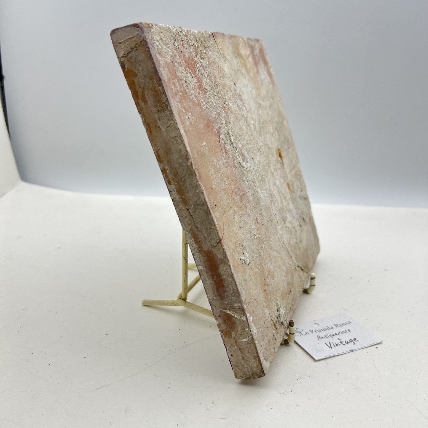 Mattonella Antica Decorativa Piastrella Riggiola vecchia Maiolica D'epoca  395 Categoria  Arte e antiquariato:Porcellana e ceramica:Piastrelle e mattonelle