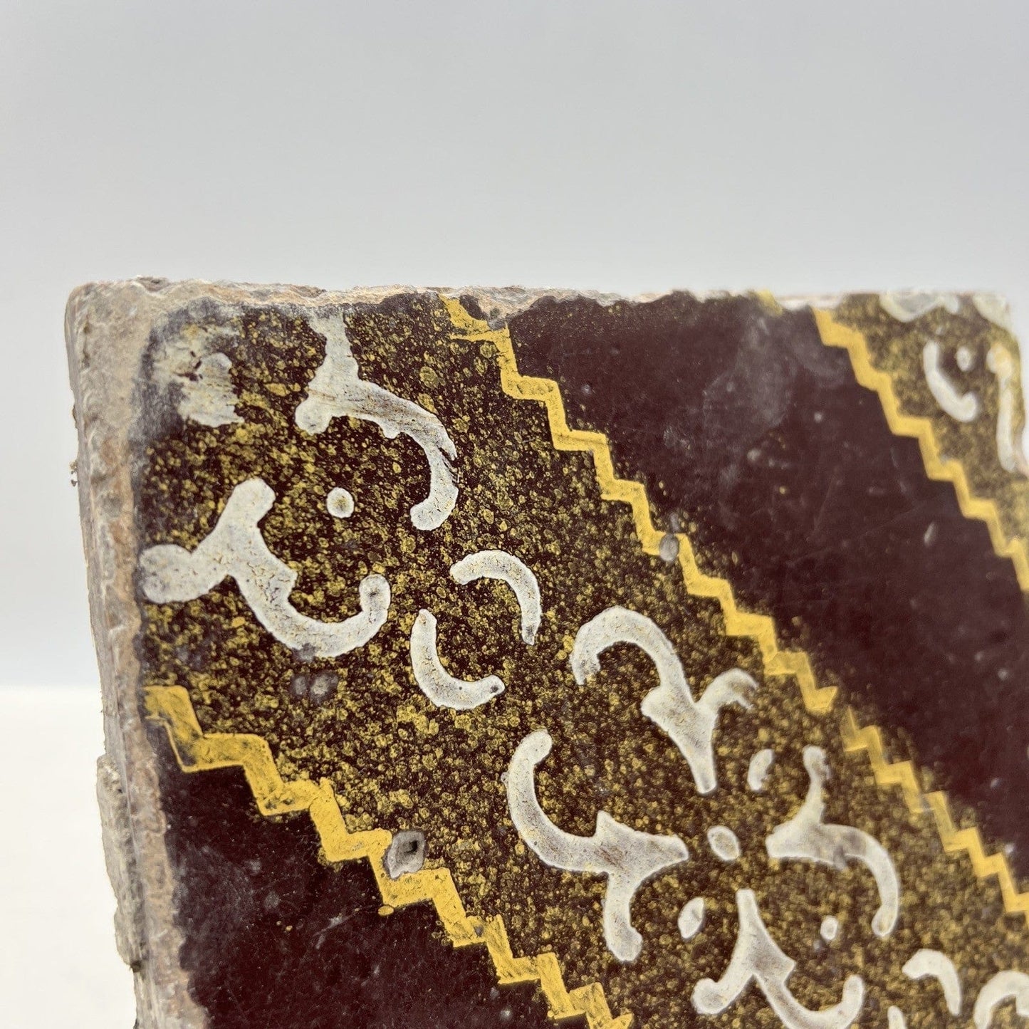Mattonella Antica Decorativa Piastrella Riggiola vecchia Maiolica D'epoca  Art29 Categoria  Arte e antiquariato:Porcellana e ceramica:Piastrelle e mattonelle