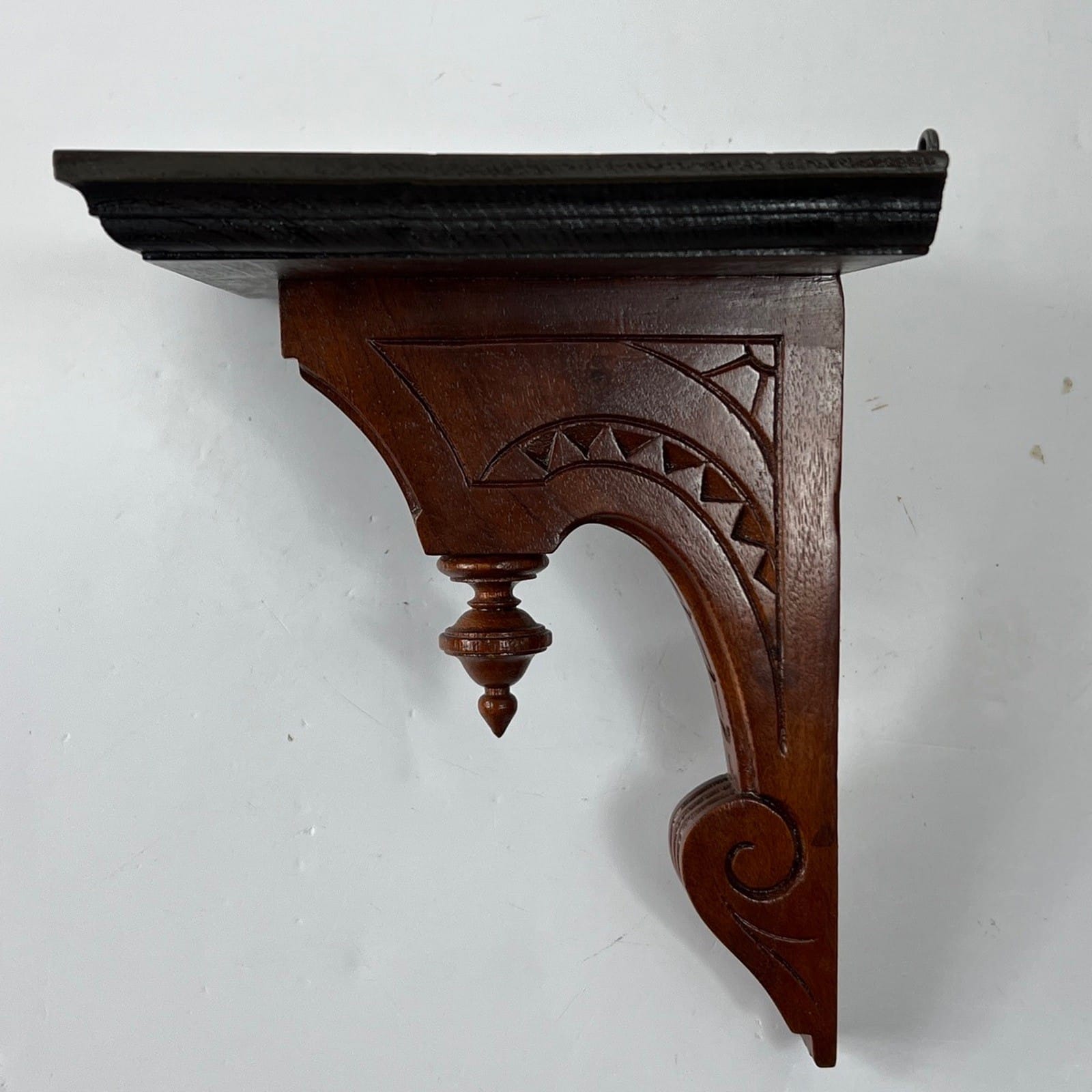 Mensola antica in legno mensolina piedistallo a sospensione da muro Epoca 800 1 Categoria  Mensole