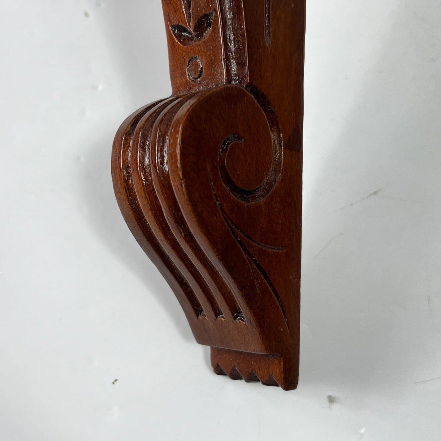 Mensola antica in legno mensolina piedistallo a sospensione da muro Epoca 800 1 Categoria  Mensole