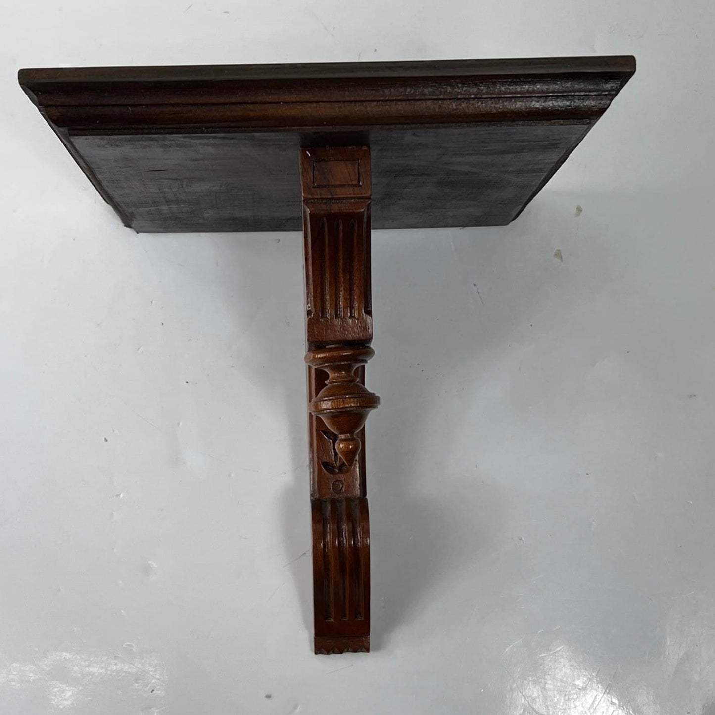 Mensola antica in legno mensolina piedistallo a sospensione da muro Epoca 800 1 Categoria  Mensole