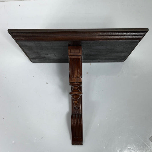 Mensola antica in legno mensolina piedistallo a sospensione da muro epoca 800 Categoria  Mensole