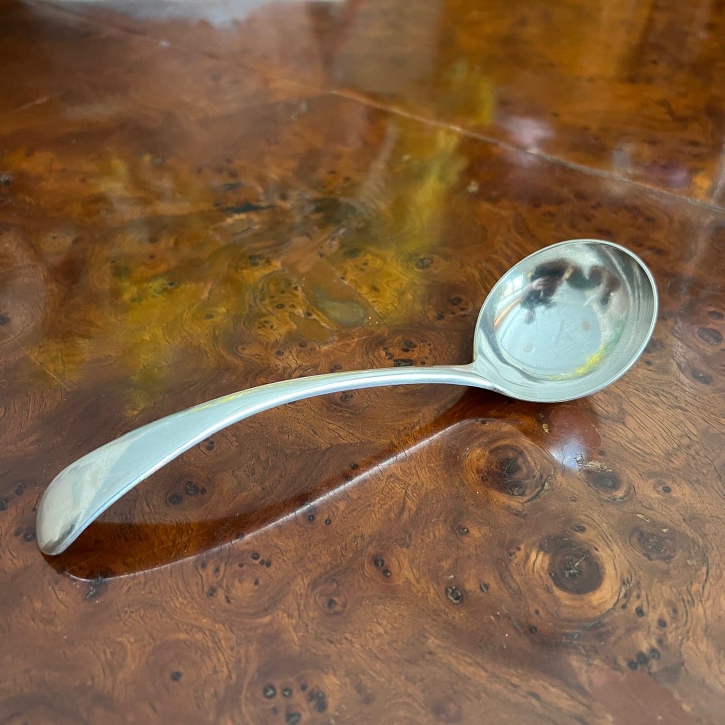 Mestolo antico in argento silver plated da salsa mestolino inglese anno 1920 Categoria  Sheffield & Argento