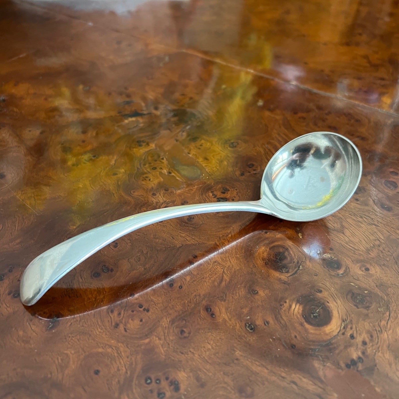 Mestolo antico in argento silver plated da salsa mestolino inglese anno 1920 Categoria  Sheffield & Argento