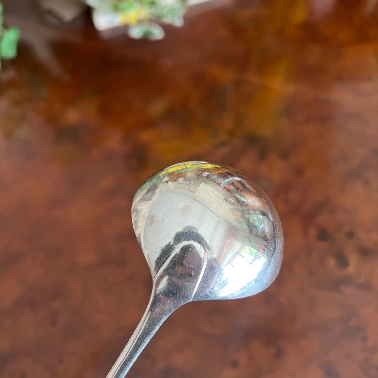 Mestolo antico in argento silver plated da salsa mestolino inglese anno 1920 Categoria  Sheffield & Argento