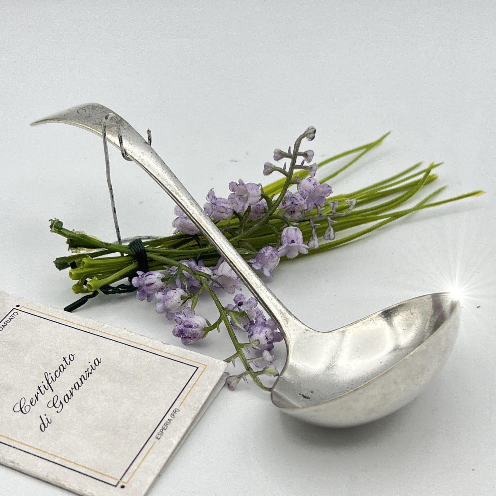 Mestolo antico in argento silver plated da salsa mestolino inglese d'epoca EPNS Categoria  Sheffield & Argento