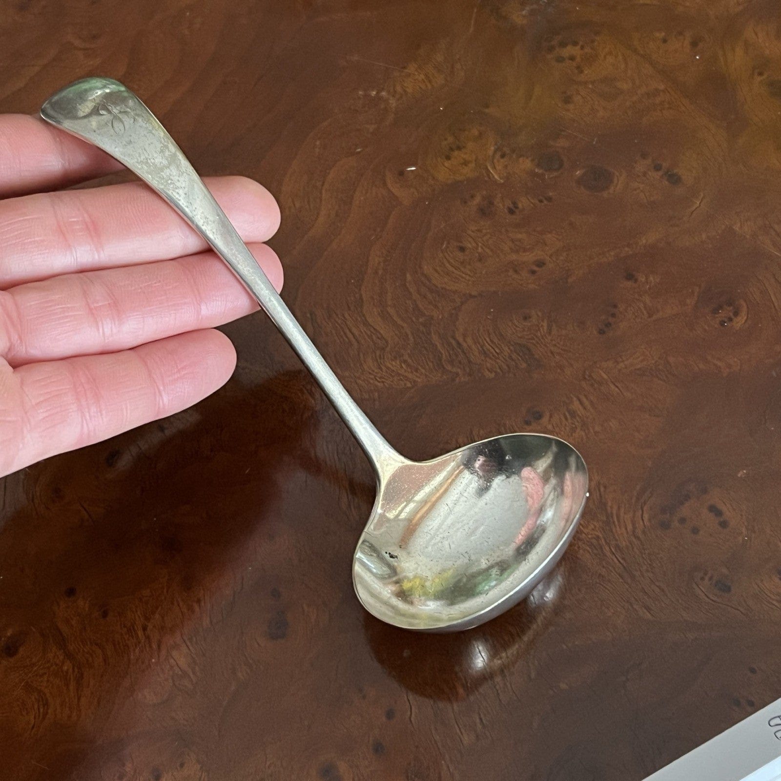 Mestolo antico in argento silver plated da salsa mestolino inglese d'epoca EPNS Categoria  Sheffield & Argento