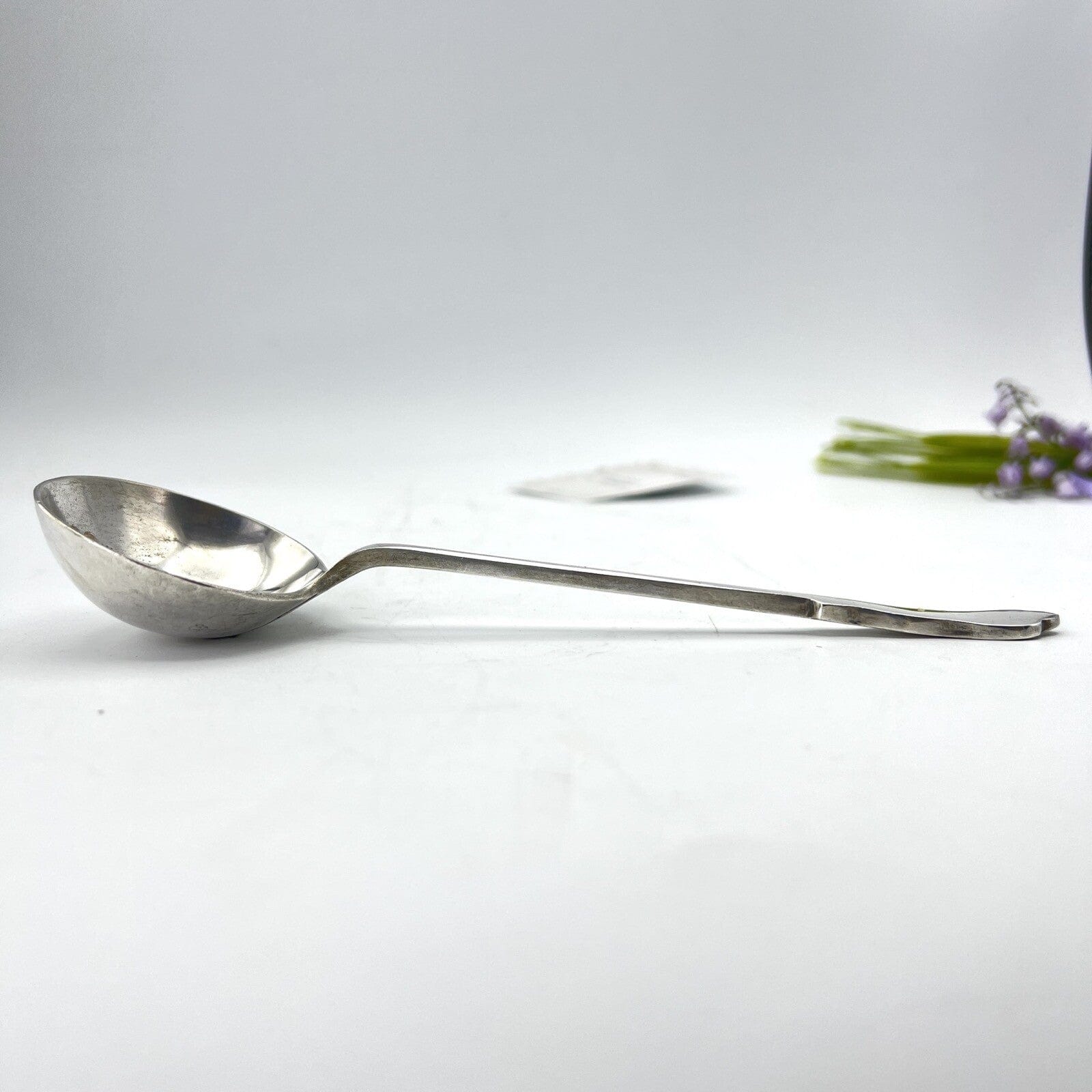 Mestolo stile antico in argento silver plated da salsa mestolino inglese d'epoca Categoria  Sheffield & Argento