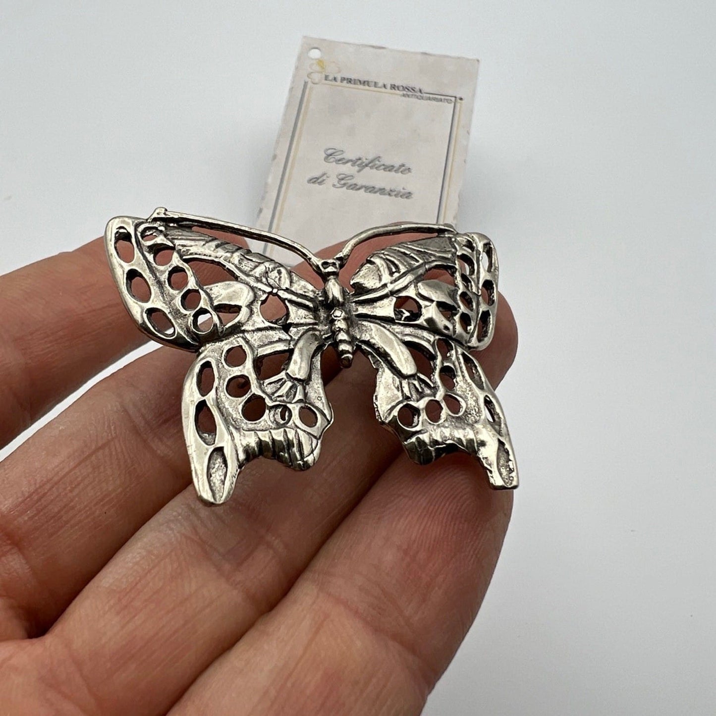 Microfusione in Argento 800 Farfalla miniatura Vintage da collezione Categoria  Sheffield & Argento