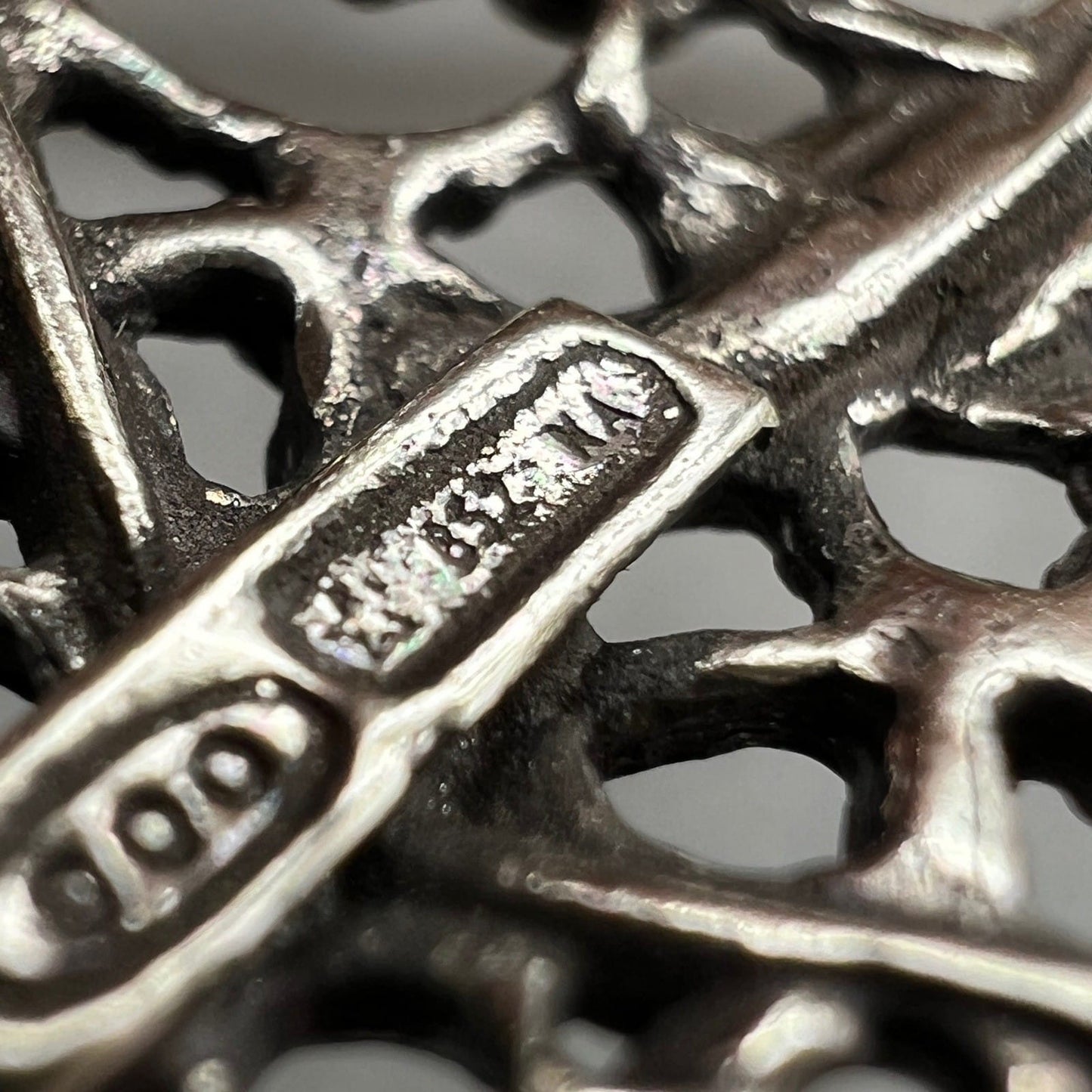 Microfusione in Argento 800 Ombrello miniatura Vintage da collezione Categoria  Sheffield & Argento