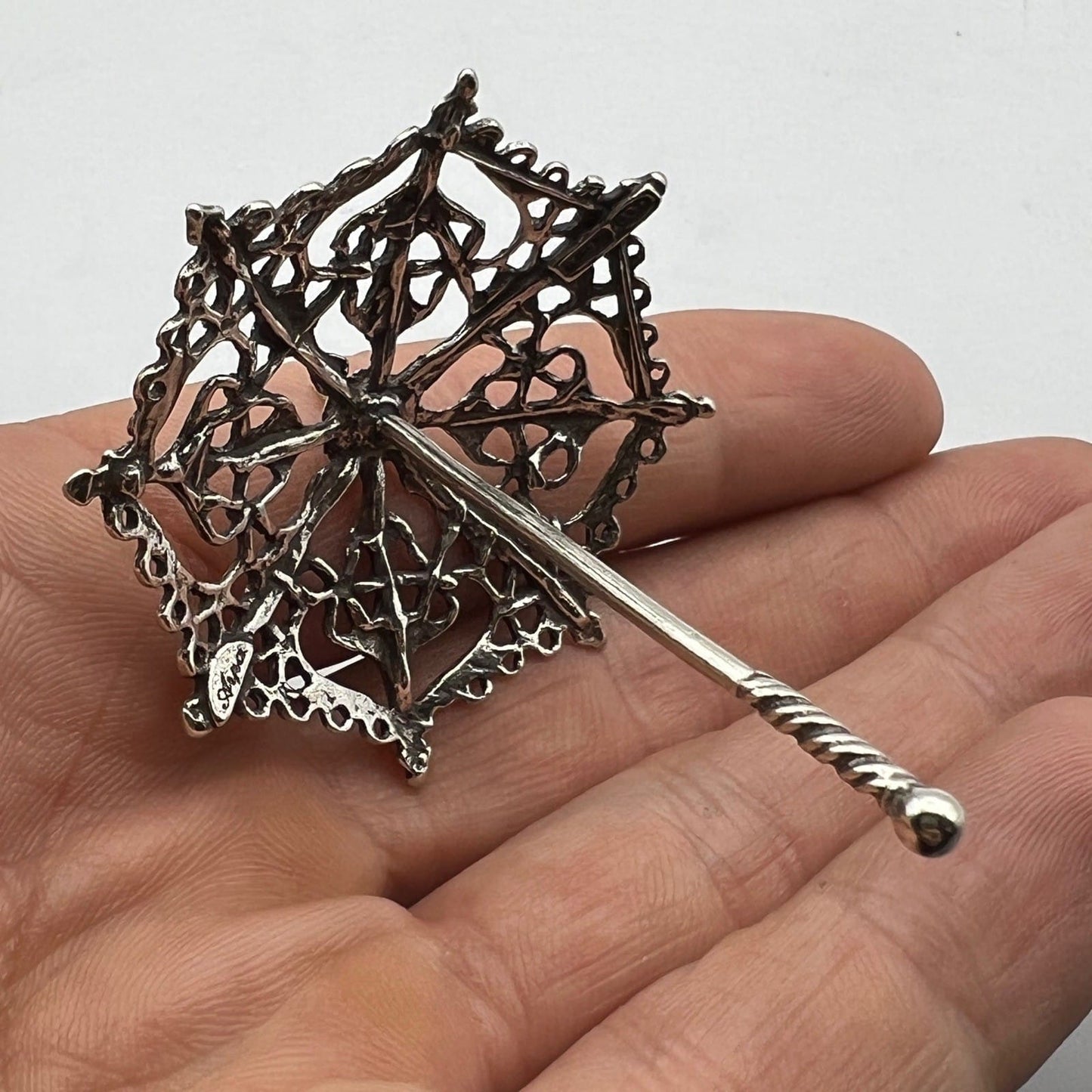 Microfusione in Argento 800 Ombrello miniatura Vintage da collezione Categoria  Sheffield & Argento