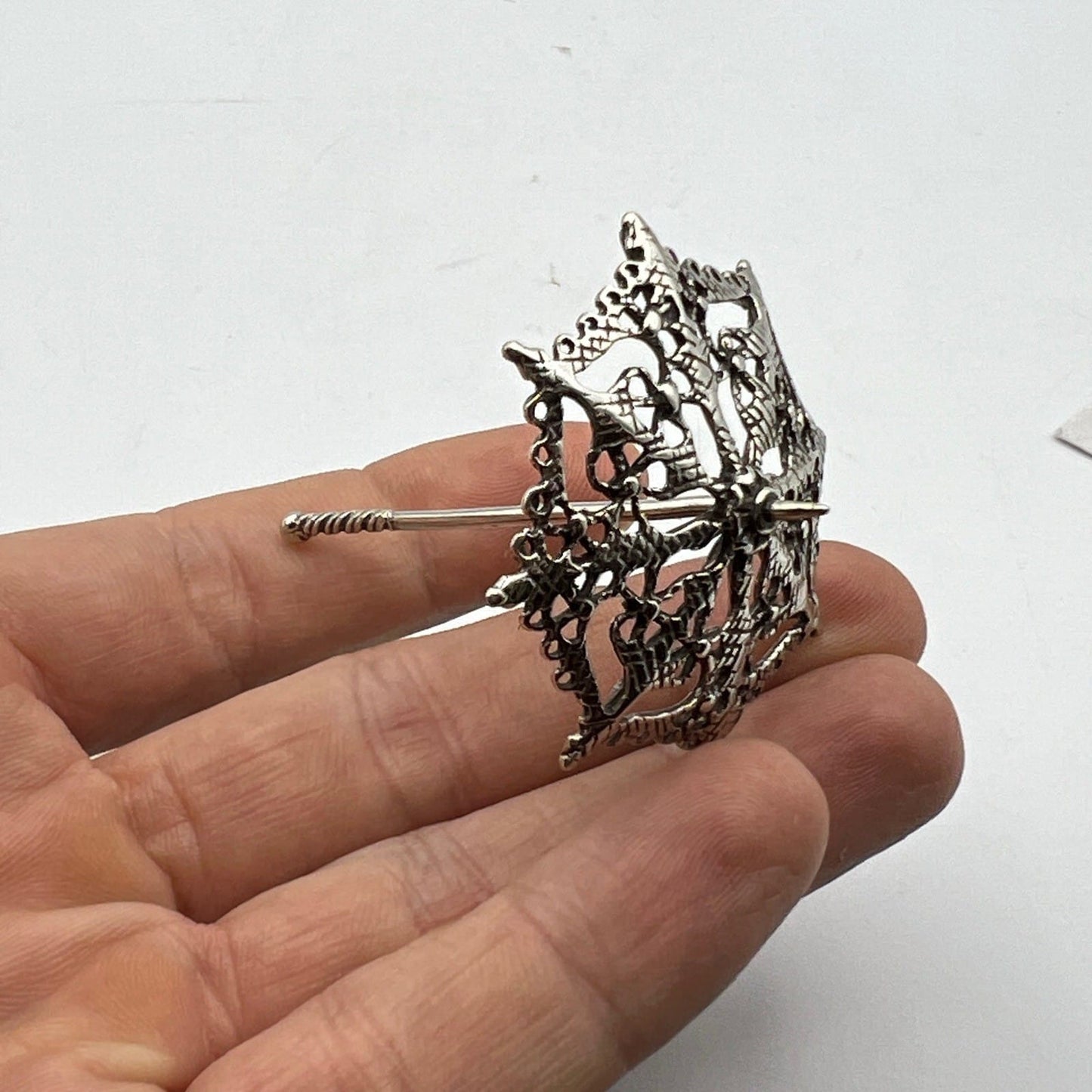 Microfusione in Argento 800 Ombrello miniatura Vintage da collezione Categoria  Sheffield & Argento