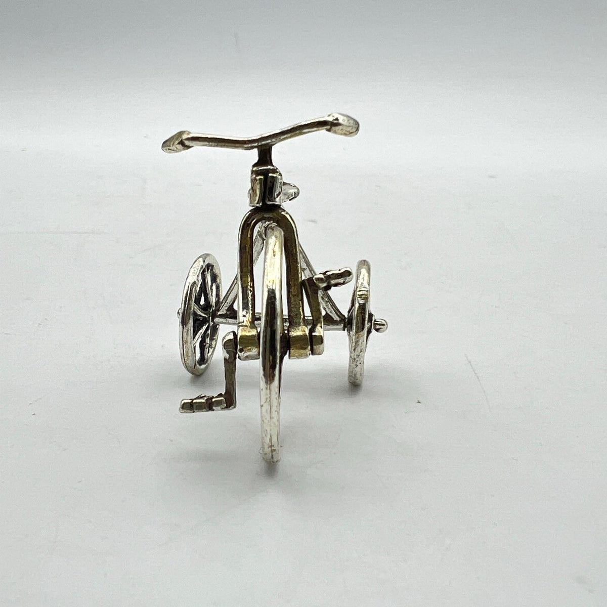 Microfusione in Argento 800 triciclo miniatura Vintage da collezione Bicicletta Categoria  Sheffield & Argento