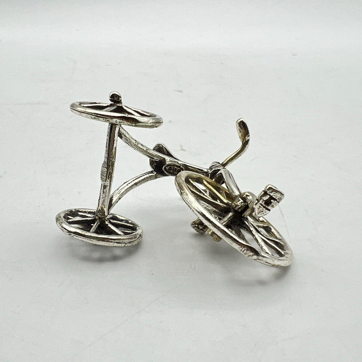 Microfusione in Argento 800 triciclo miniatura Vintage da collezione Bicicletta Categoria  Sheffield & Argento
