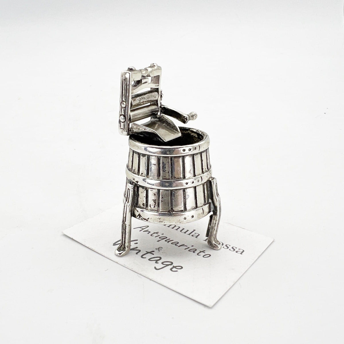 Microfusione in Argento Antico lavatoio 925 miniatura Vintage da collezione Categoria  Sheffield & Argento