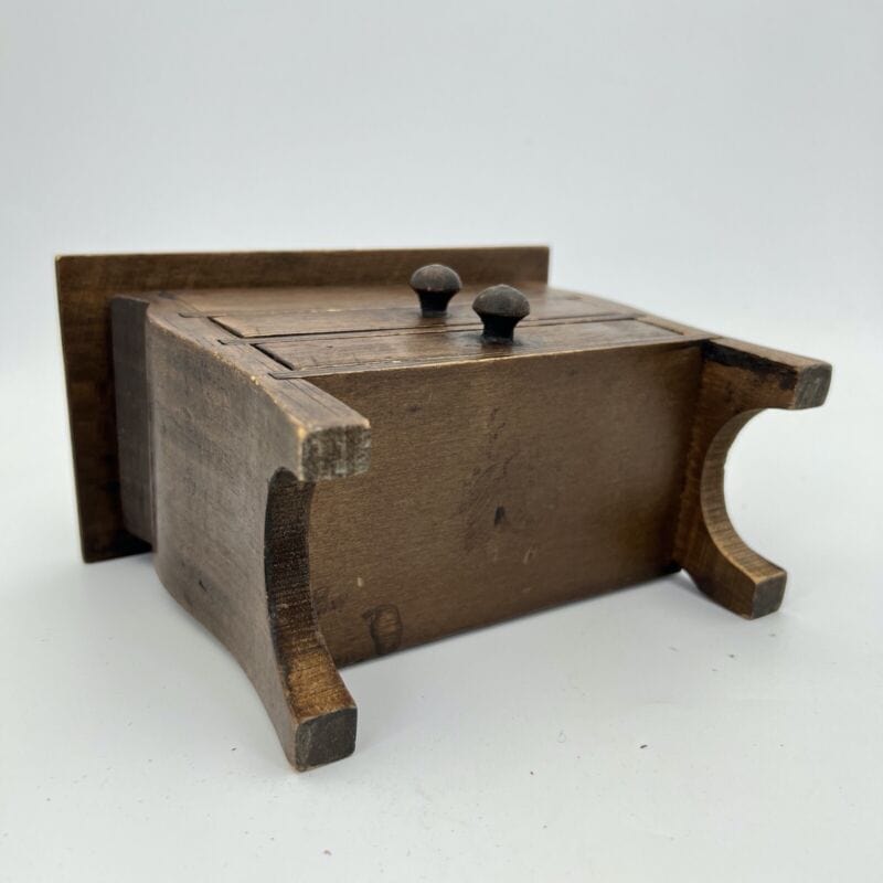 Mobile antico in miniatura Ribalta portagioie legno con cassetti stile 800 Madia Categoria  Giocattoli vintage