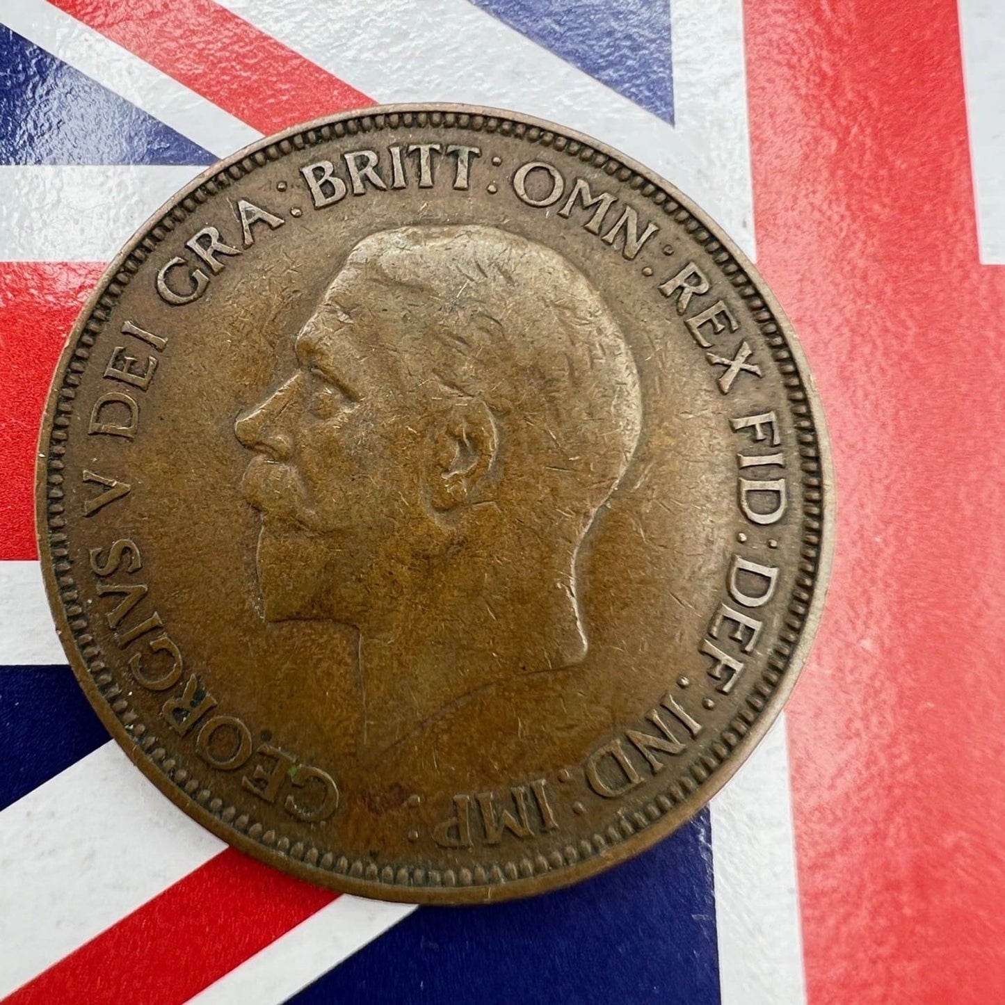 Moneta Antica Inglese da collezione 1 one Penny Anno 1935 Giorgio VI Regno Unito Categoria  Monete e banconote:Monete antiche:Altro monete antiche
