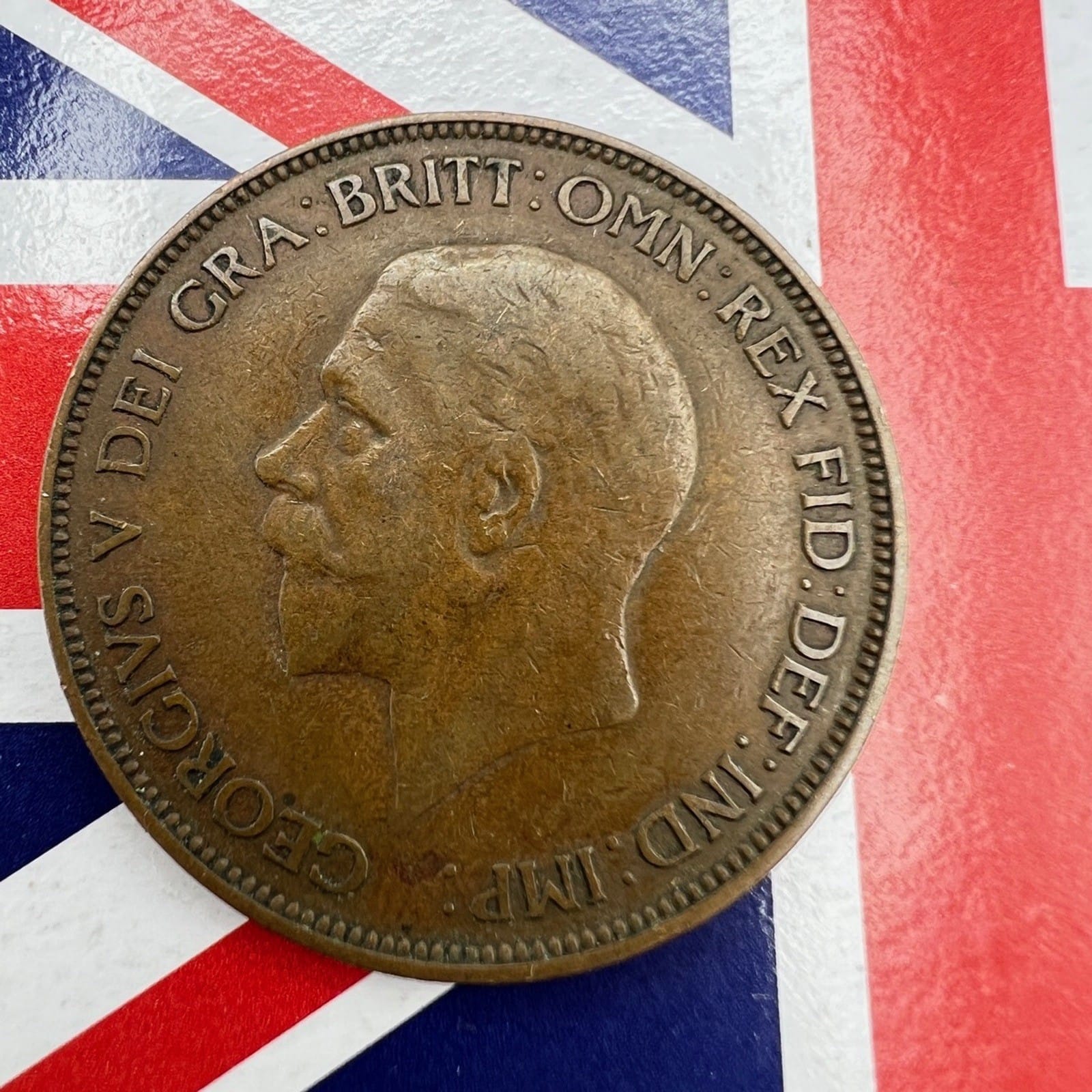 Moneta Antica Inglese da collezione 1 one Penny Anno 1935 Giorgio VI Regno Unito Categoria  Monete e banconote:Monete antiche:Altro monete antiche