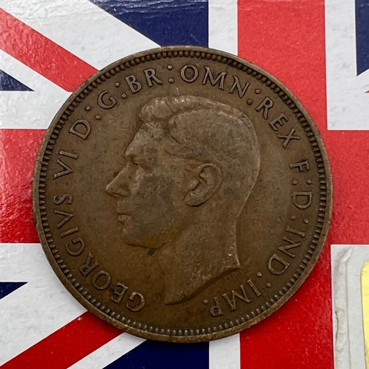 Moneta Antica Inglese da collezione 1 one Penny Anno 1937 Giorgio VI Regno Unito Categoria  Monete e banconote:Monete antiche:Altro monete antiche