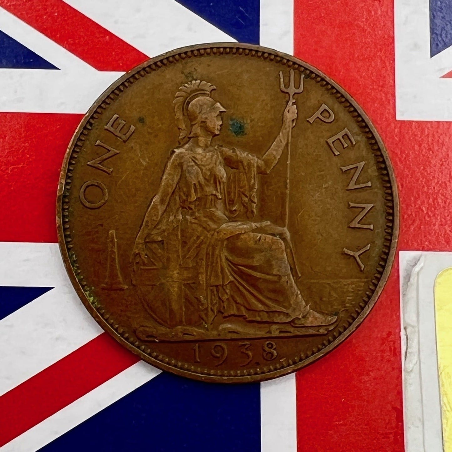 Moneta Antica Inglese da collezione 1 one Penny Anno 1938 Giorgio VI Regno Unito Categoria  Monete e banconote:Monete antiche:Altro monete antiche
