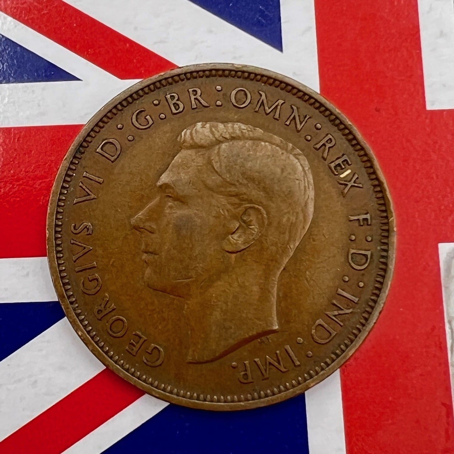 Moneta Antica Inglese da collezione 1 one Penny Anno 1938 Giorgio VI Regno Unito Categoria  Monete e banconote:Monete antiche:Altro monete antiche