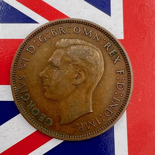 Moneta Antica Inglese da collezione 1 one Penny Anno 1939 Giorgio VI Regno Unito Categoria  Monete e banconote:Monete antiche:Altro monete antiche