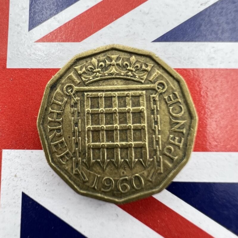 Moneta Antica Inglese Regina Elisabetta tre 3 THREE Pence Anno 1960  Regno Unito Categoria  Other