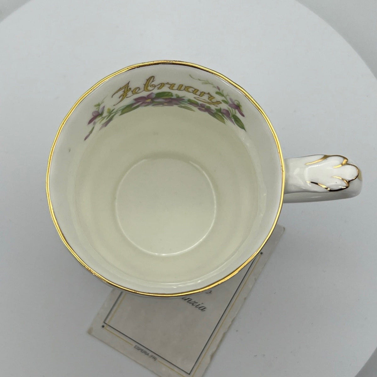 Mug Tazza in porcellana Royal Albert con mese di FEBBRAIO Flower of the Month Categoria  Servizio tazze - Tazze