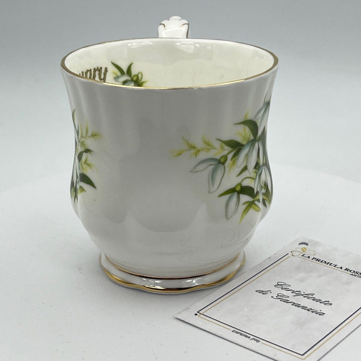 Mug Tazza in porcellana Royal Albert con mese di GENNAIO Flower of the Month 900 Categoria  Servizio tazze - Tazze
