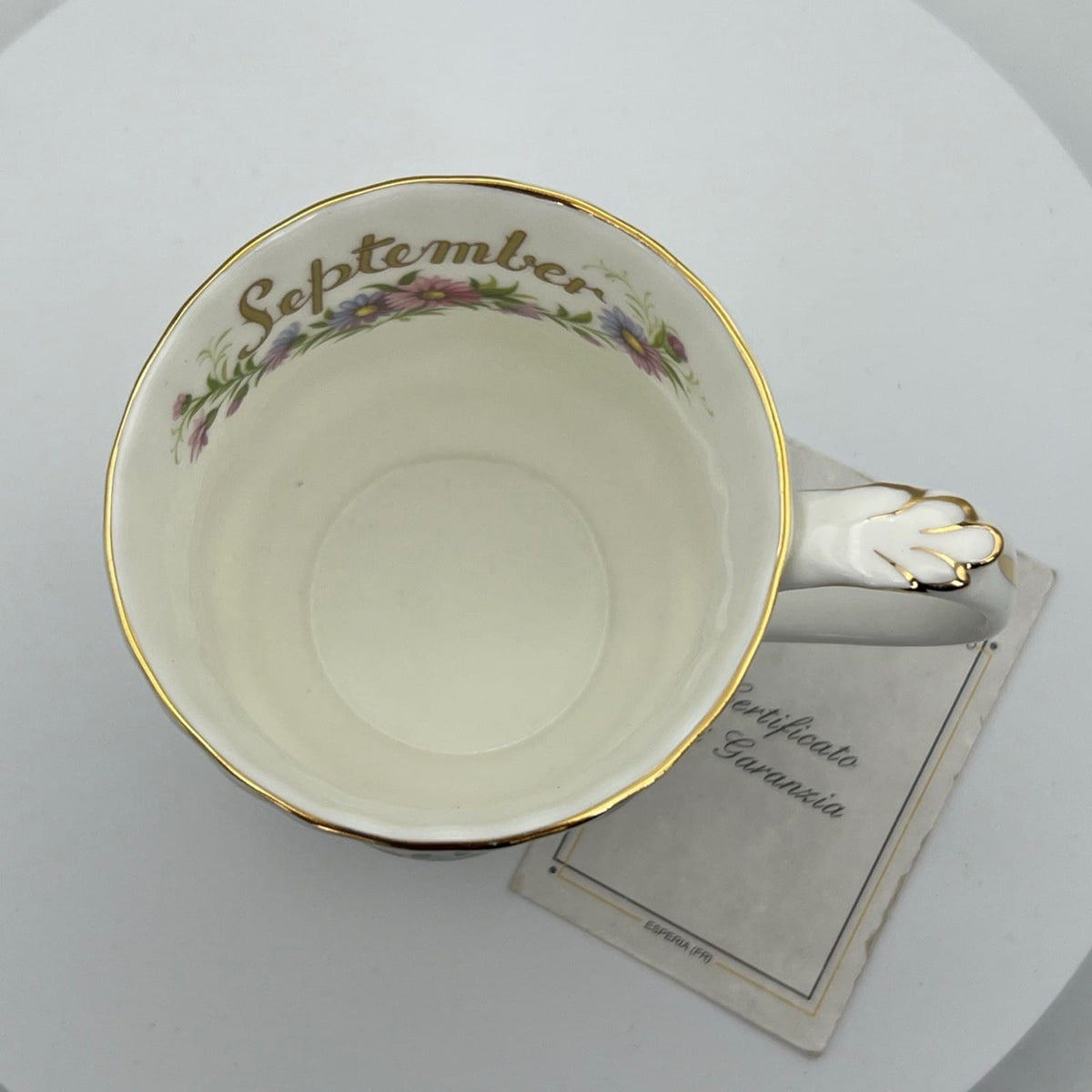 Mug Tazza in porcellana Royal Albert con mese di SETTEMBRE Flower of the Month Categoria  Servizio tazze - Tazze