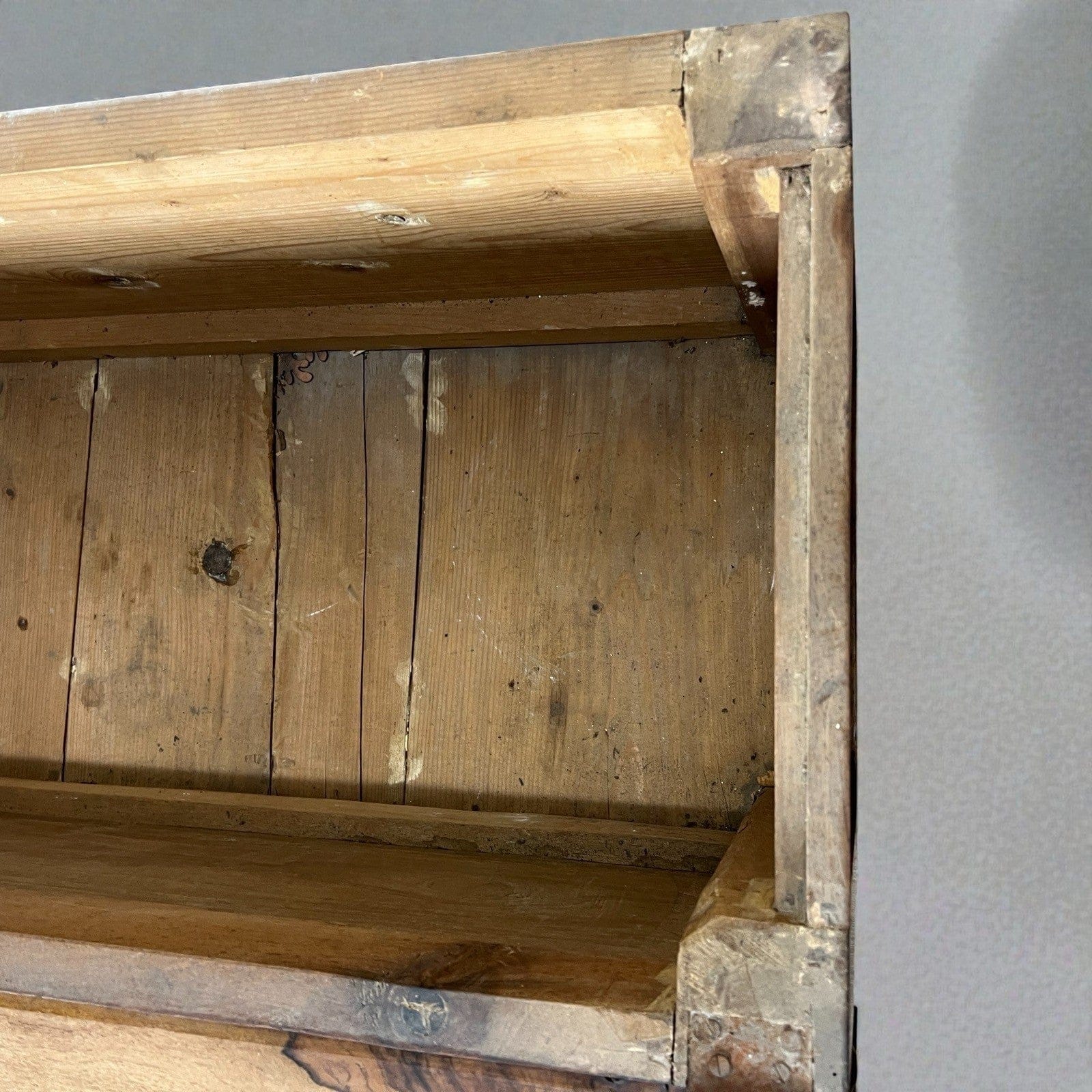 Panca antica in legno con schienale Grande cassapanca Baule epoca 800 italiano Categoria  Sedie