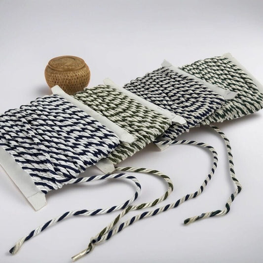 Passamaneria Verde Blu cordoncino intrecciato lotto 5 metri per sedie vetrine Categoria  Hobby creativi:Cucito:Decorazioni e finiture:Passamanerie