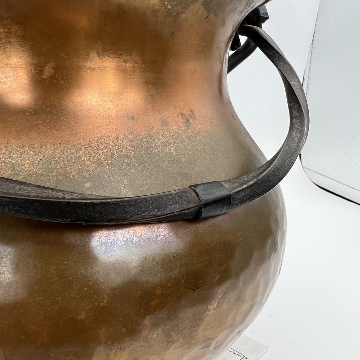 PENTOLA D'EPOCA IN RAME E FERRO SOUVENIR SVIZZERA VINTAGE SWISS COPPER KETTLE Categoria  Ottone