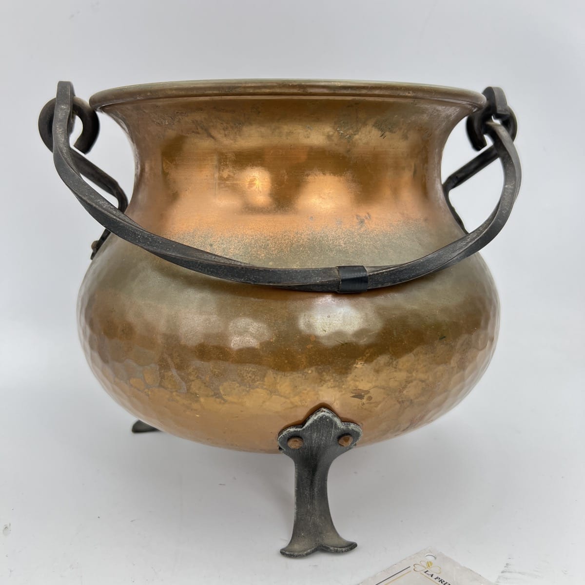 PENTOLA D'EPOCA IN RAME E FERRO SOUVENIR SVIZZERA VINTAGE SWISS COPPER KETTLE Categoria  Ottone