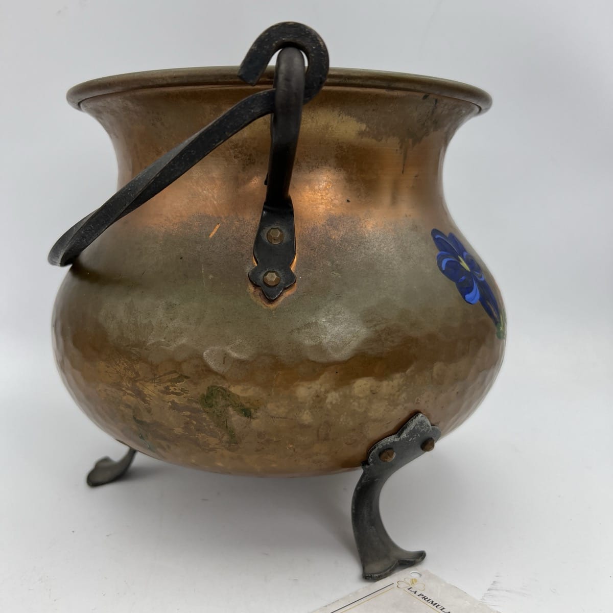 PENTOLA D'EPOCA IN RAME E FERRO SOUVENIR SVIZZERA VINTAGE SWISS COPPER KETTLE Categoria  Ottone