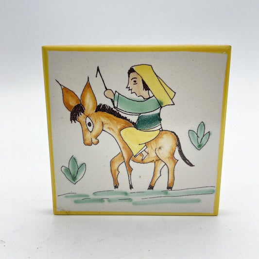 Piastrelle mattonella 10x10 vintage in gres di vietri con Asinello napoletana Categoria  Mattonelle