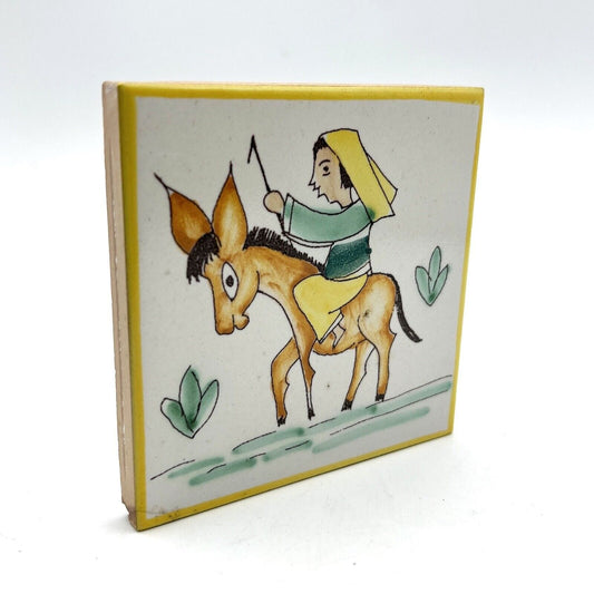 Piastrelle mattonella 10x10 vintage in gres di vietri con Asinello napoletana Categoria  Mattonelle