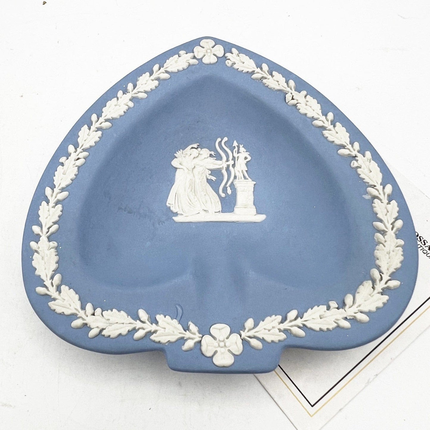 Piattino Cuore in porcellana Inglese Wedgwood celeste Vintage stile neoclassico Categoria  Vasi e Portafiori