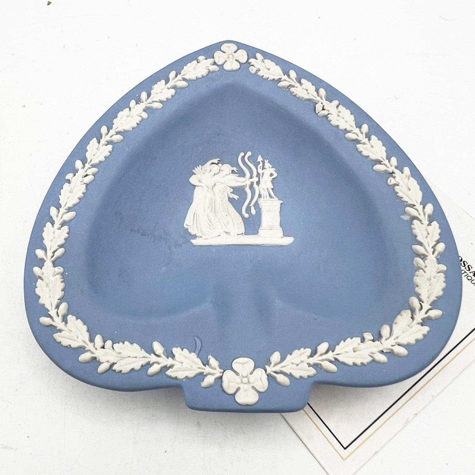Piattino Cuore in porcellana Inglese Wedgwood celeste Vintage stile neoclassico Categoria  Vasi e Portafiori