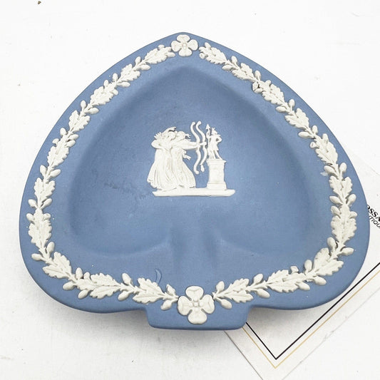 Piattino Cuore in porcellana Inglese Wedgwood celeste Vintage stile neoclassico Categoria  Vasi e Portafiori